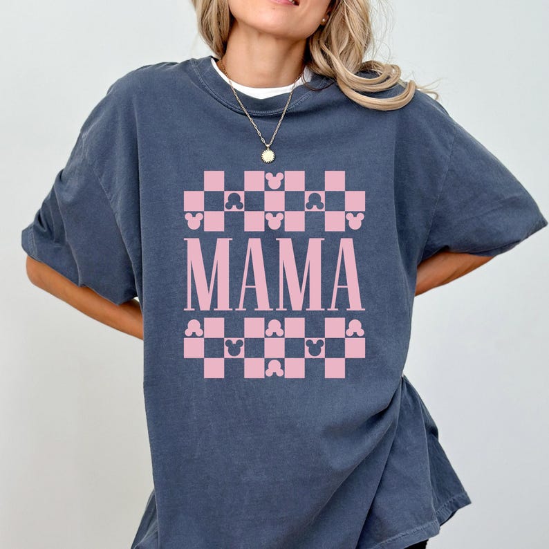 Comfort Color® Disney Mama Shirt, Disney Mom Tee, Gift for Mom, Disney Vacation Shirt, Minnie Ear Shirt, Disney Family Shirt, Mom Tee, 0240 image 6