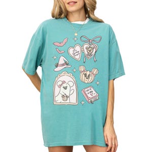 Comfort Color® Disney Mickey Minnie Ghost shirt Spooky Season with Pumpkin tee Minnie Boo T-shirt Halloween Party Mickey Not So Scary 00984 image 7