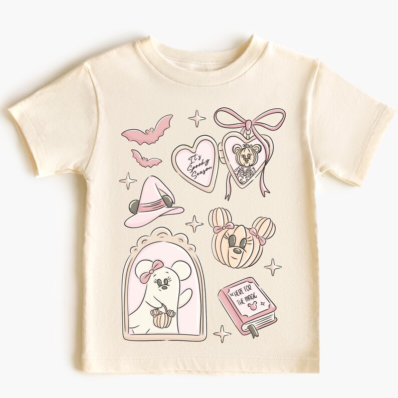 Comfort Color® Disney Mickey Minnie Ghost shirt Spooky Season with Pumpkin tee Minnie Boo T-shirt Halloween Party Mickey Not So Scary 00984 image 5