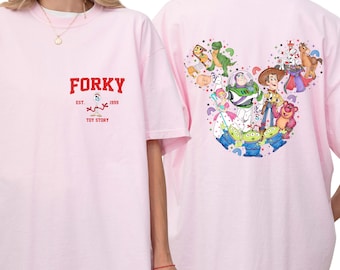 Comfort Color® Disney 2-sided Toy Story shirt Matching Family Disney Sweatshirts Disney Group Shirts Woody Buzz Jessie Bullseye Fork 00480