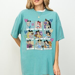 Comfort Colors® Disney Princess Tee Cinderella Shirt Rapunzel Shirt Disney Elsa Shirt WDW princess shirt Snow White Shirt, 0160 image 2