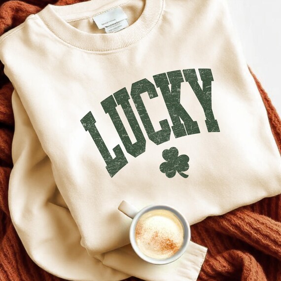 Comfort Color® Lucky T-shirt, St. Patrick’s Day Shirt Women Lucky Shirt, Shamrock Shirt Cute Patricks Day, Irish Day Gift clover shirt 00557