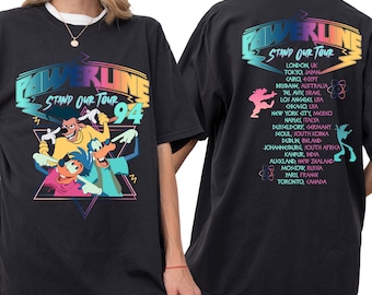 Comfort Color® Disney Goofy Movie Shirt, Goofy Powerline Sweatshirt, Funny Disney shirt, Disney Trip Tee, 00562