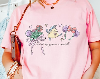 Comfort Color® Disney Princess Ariel part of your world shirt Little Mermaid and Prince Shirt Disney princess tee  Magic Castle shirt 00937