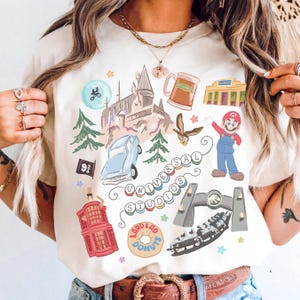 Comfort Color® Epic Universe Shirt Orlando Park Epic Universe Shirt Coquette Bow Mario Baby Tee Dragon Shirt 001036