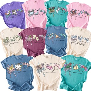Comfort Color® Disney Princess Shirt Disneyworld Shirt Cinderella Belle Rapunzel Ariel Snow White Jasmine Disney Trip Birthday 00971 Bild 2