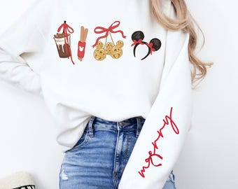 Camiseta Comfort Color® Disney Christmas Snack, Camiseta Mickey’s Very Merry Christmas, Camiseta Coquette Bow Mickey, Camiseta Disney Xmas Snacks 001249