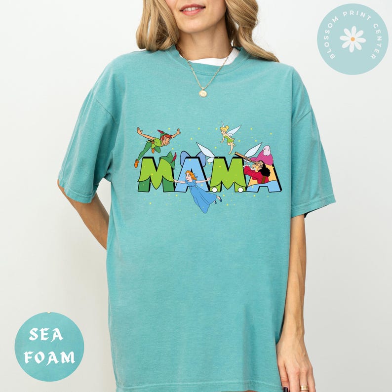 Comfort Color® Princess Mama Shirt Princess Mom Elsa Ariel Rapunzel Cinderella Belle Shirt Mother's Day tee Disneyland Ariel Shirt 00380 immagine 6