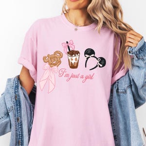Comfort Color Disney Coquette Bows Watercolor Disney girl Cake T-Shirt Magic Kingdom Magical Snack tee EPCOT snack shirt 00901 画像 6