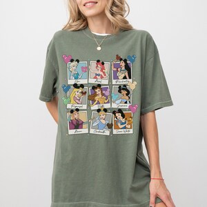 Comfort Colors® Disney Princess Tee Cinderella Shirt Rapunzel Shirt Disney Elsa Shirt WDW princess shirt Snow White Shirt, 0160 image 4