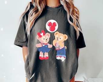 Comfort Color® Duffy Bear Shirt, Retro Disney Mickey Ear Shirt, Cute Teddy Bear tee, Shellie teddy, Disney family sweatshirt, 00655