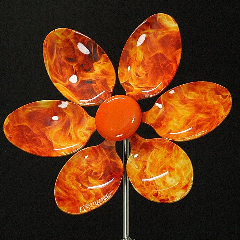 Flower Desk Decor Flower Decor Home/Office Decor Stainless Etsy