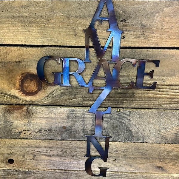 Amazing Grace Metal Wall Art Etsy