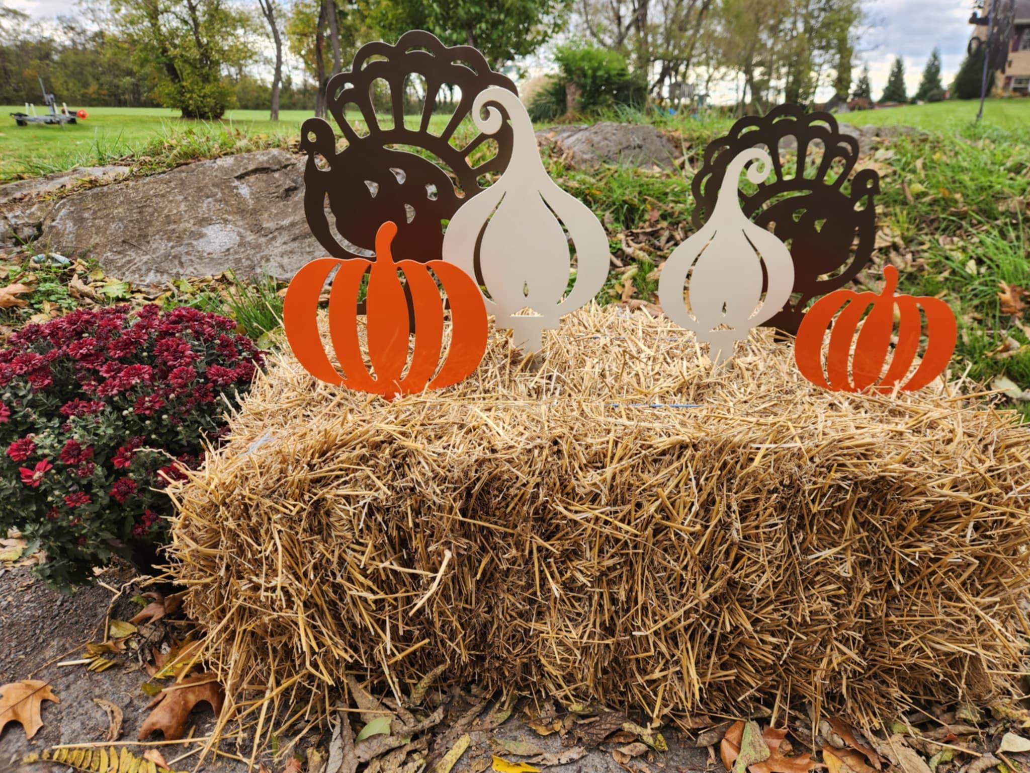 EKOREST Thanksgiving Gartenflagge – Truthahn-Design, Doppelseitig, Jute, 30,5 X 45,7 Cm (ohne Stange)