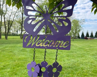 Butterfly windchimes, garden, porch decorations, beautiful