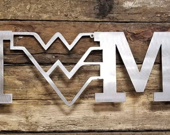 West Virginia Metal Home Sign: USA Made
