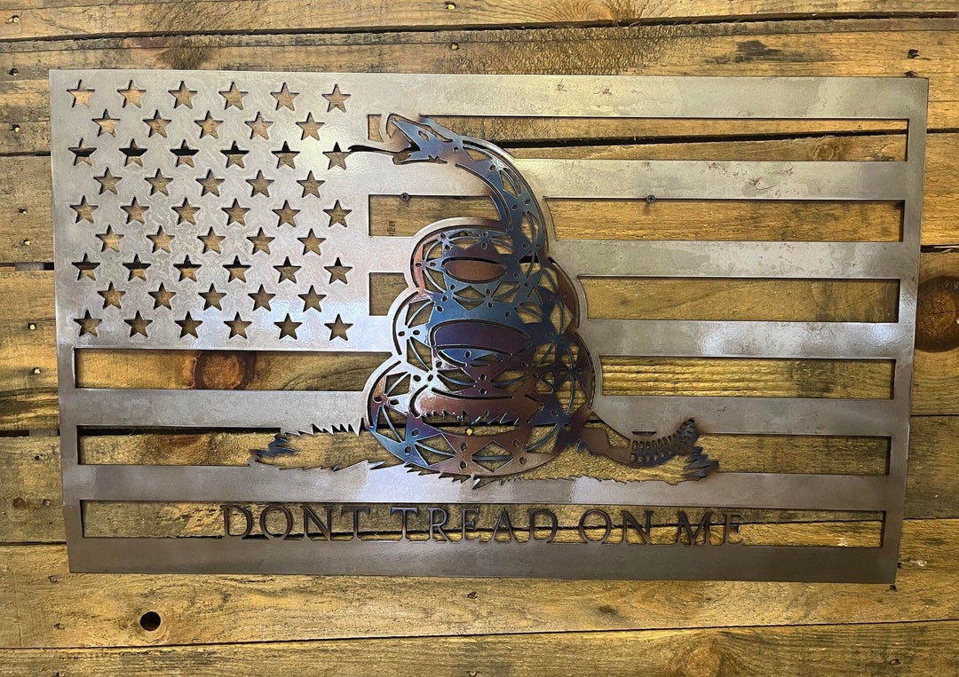 Dont Tread on Me Gadsen Flag, Metal Sign, Flag, Snake - Etsy