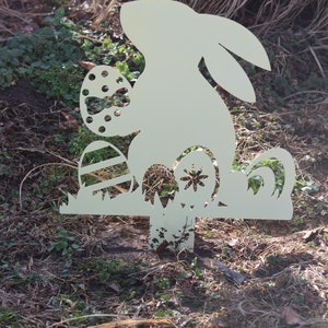 Ear-resistible Bunny, Metal Garden Stakes, Easter Bunny Yard Art ...