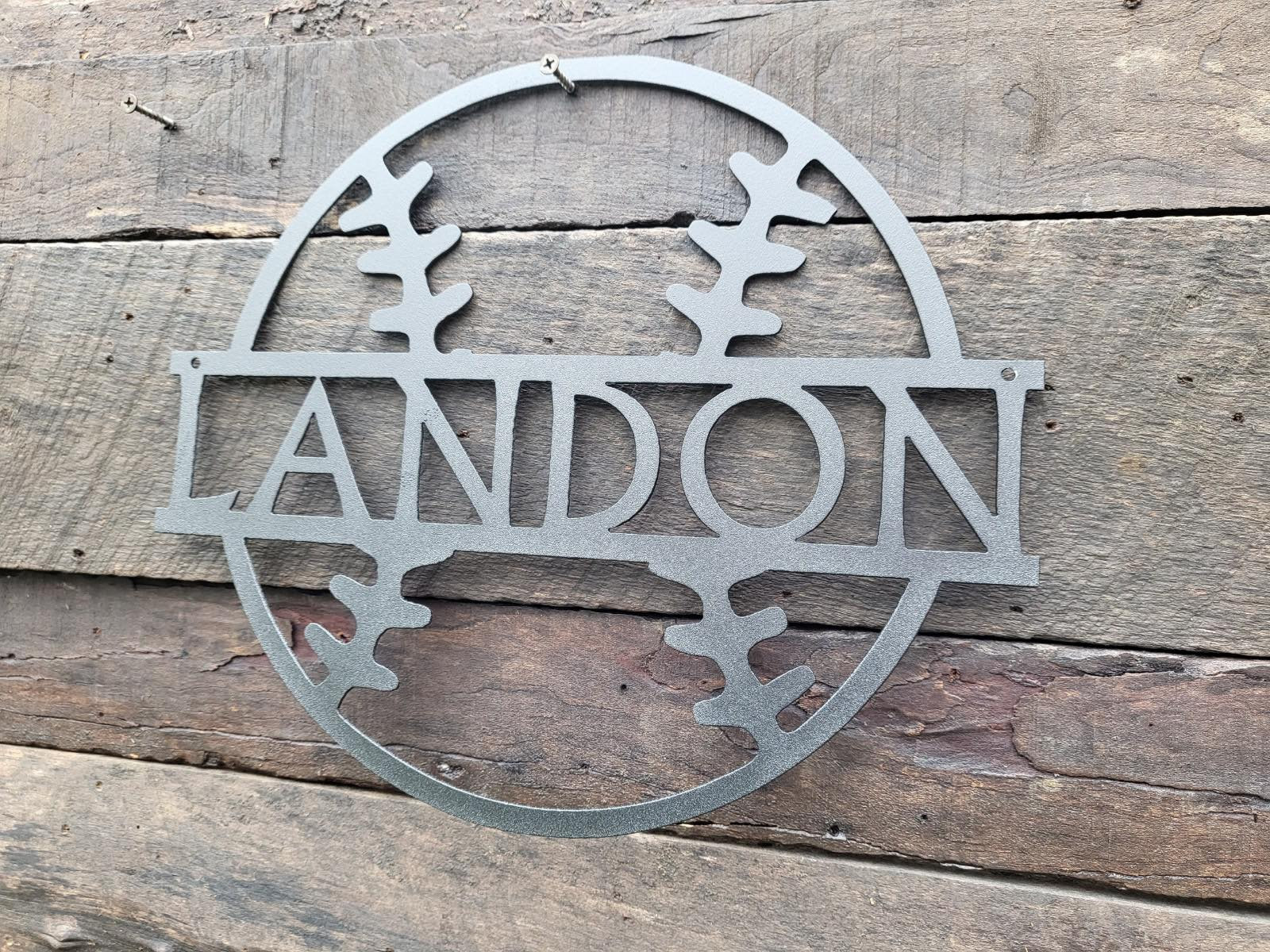 Personalized Metal Baseball Sign: Kids Room Decor - Etsy
