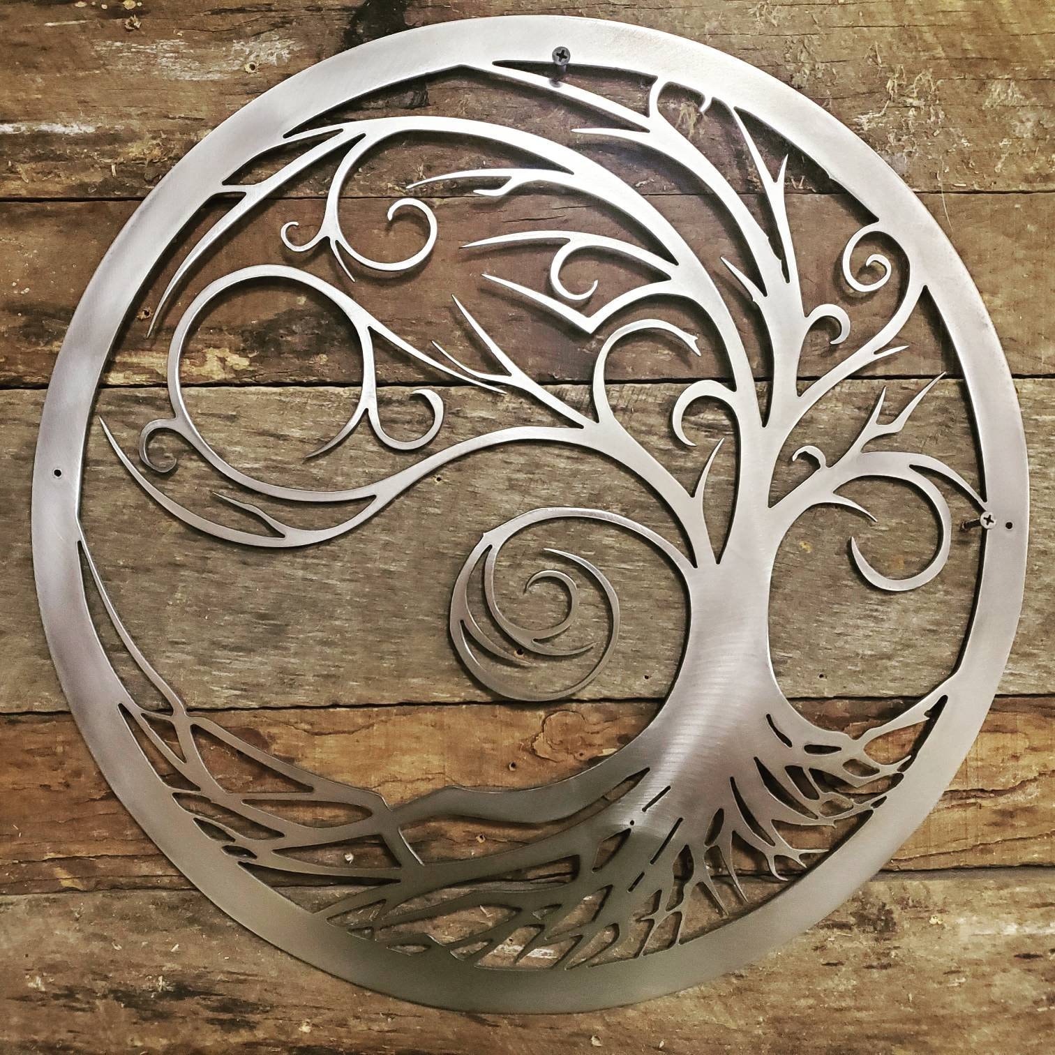 Starry Night Metal Tree, Van Gogh Tree wall hanging