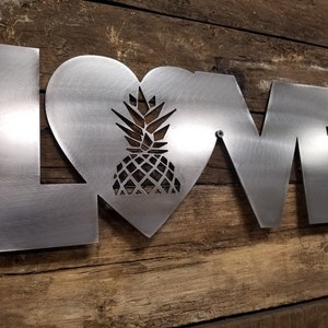 For the Love of Pineapple, metal home decoration