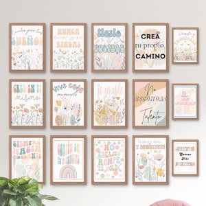 Classroom Posters in Spanish, Inspirational Boho Classroom, Classroom decor, Bulletin Board, School Printable, Teacher Resource