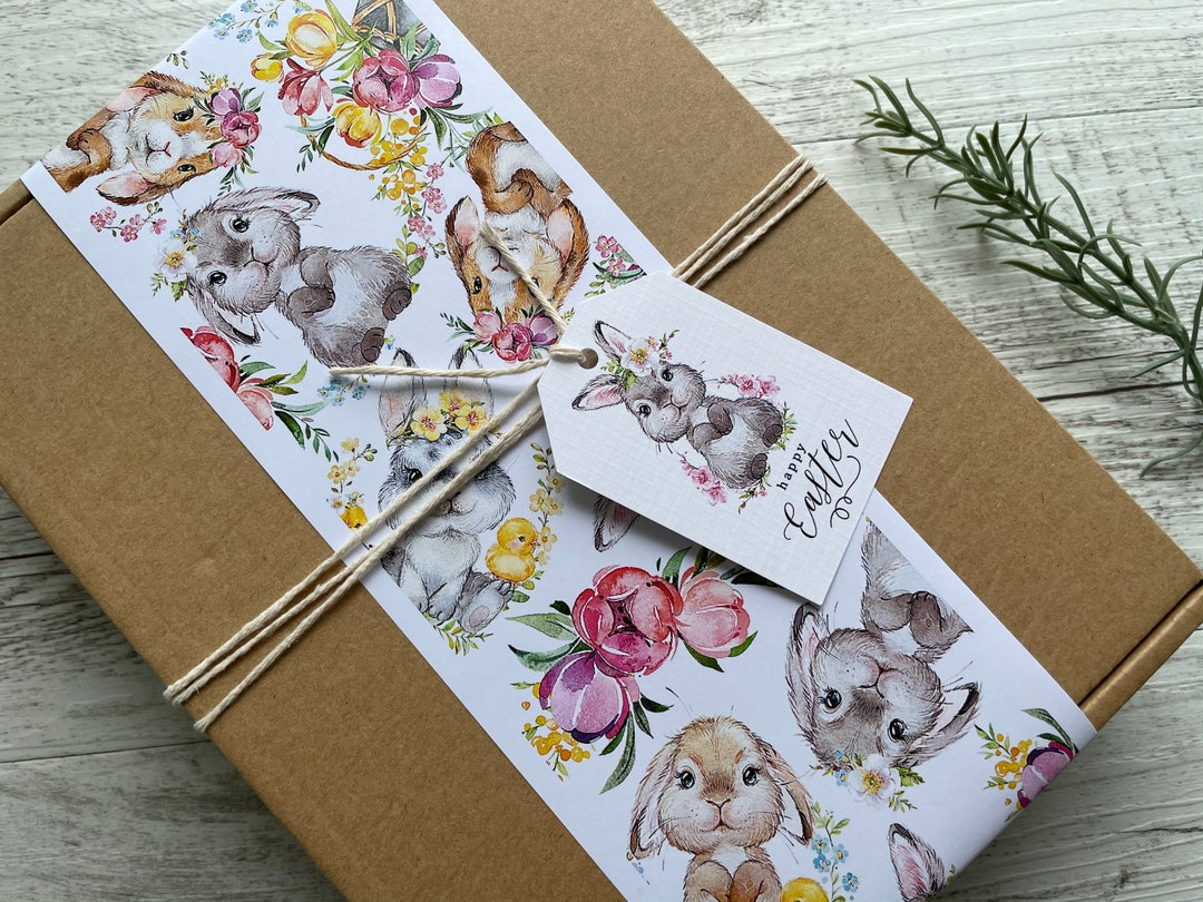 Gift Wrap Bellybands EASTER BUNNIES Easter COLLECTION Gift Wrap in