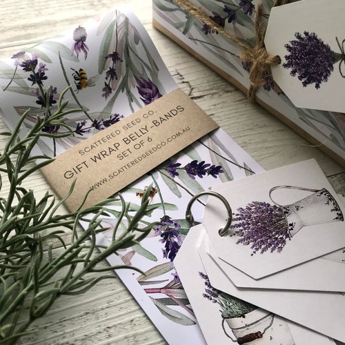 Gift Wrap Bellybands WARATAH / PROTEA COLLECTION Gift Etsy Australia