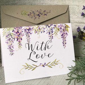 WISTERIA cards - Thank you - With Love - Congrats - Happy Birthday - Scattered Seed Co