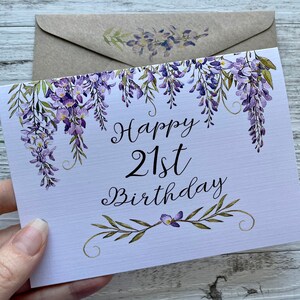 WISTERIA Birthday AGE cards - Scattered Seed Co