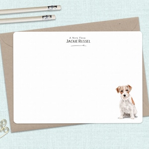 Conjunto de cartões de notas planos DOG - Conjunto de 10 - Rotweiler - Doberman - Cavelier - Beagle - Artigos de papelaria Poodle - Escolha sua raça