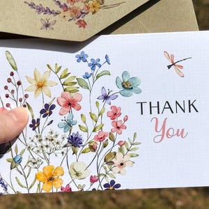 WILDFLOWER Thank You Card -  Australian thanks Cards - Australian Floral thank you cards