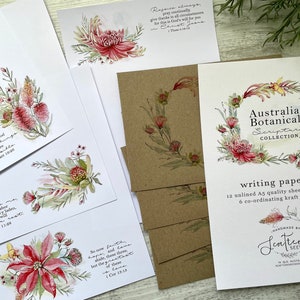 Conjunto de papel para escrita da coleção Australian Botanicals SCRIPTURE - papel para cartas com tema Faith - conjunto de correspondência - Scattered Seed Co