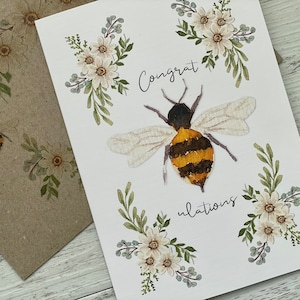 DAISY & BEE Gefeliciteerd kaart - Verjaardag/Bedankt/Gefeliciteerd/Ik denk aan je/Happy Anniversary/ Diepste Sympathie/Blanco kaart