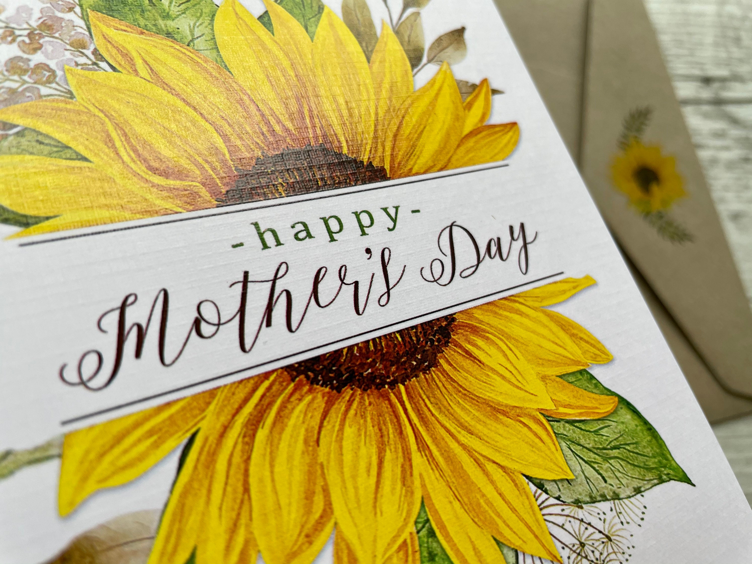SUNFLOWER Mothers Day Card Australian Flower Mothers Day Etsy Ireland