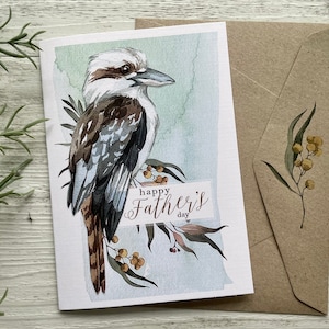 Father’s Day LAUGHING KOOKABURRA card - Dad - With Love - Australian Father’s Day card - Scattered Seed Co