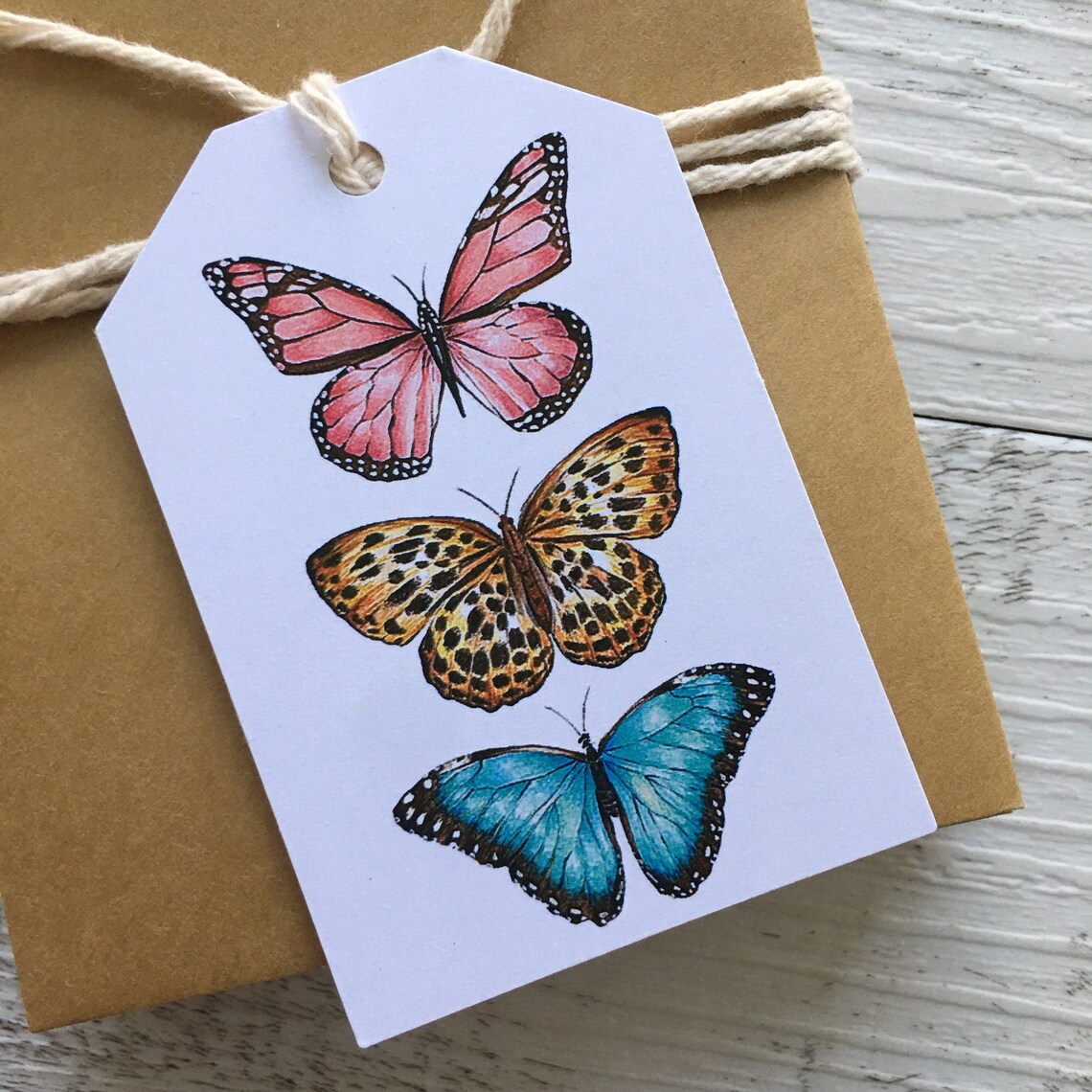BUTTERFLIES Gift Tags Swing Tags butterfly Gift Tags Etsy