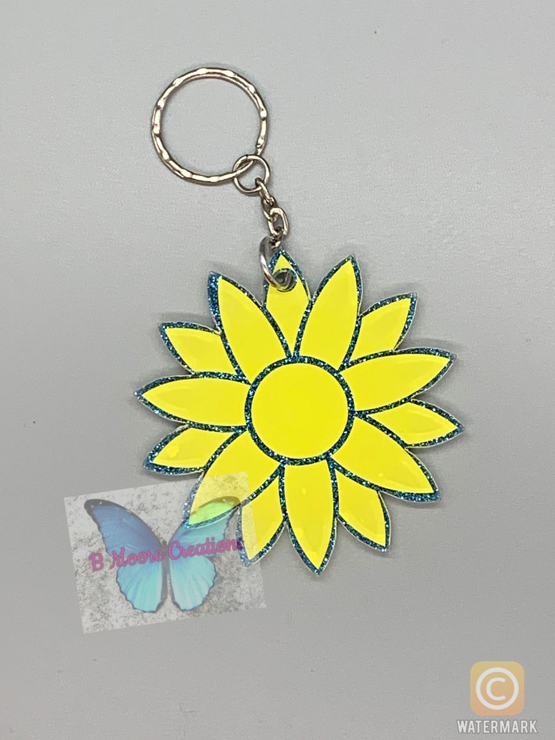 Porte-clés Tournesol En Cuir Pour AirTag - Accessoire Mignon Et Pratique