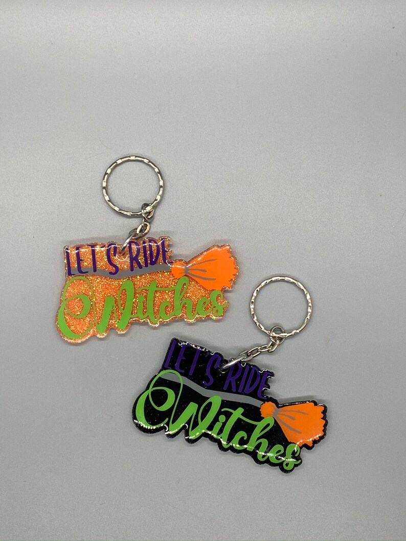 Let's Ride Witches Keychain - Etsy