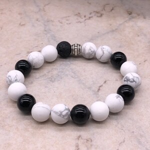 MoeJo Yin Yang Armband & Ätherisches Öl Gem Blend
