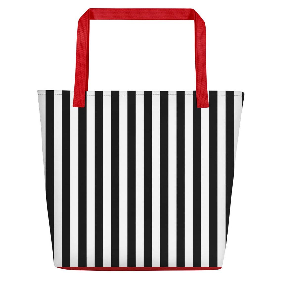 Black and White Stripe Tote Bag Gift Tote Gift Bag Fashion | Etsy