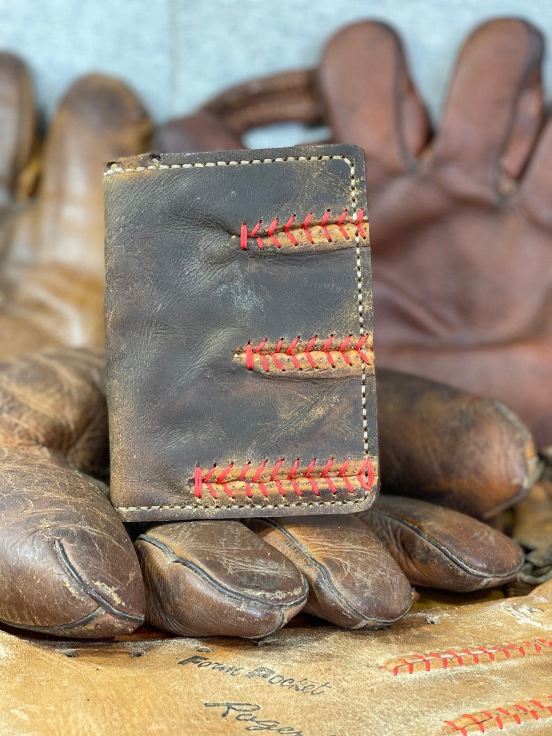 Early Vintage Glove Leather Card Wallet