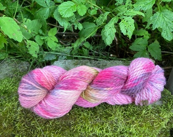 The ubiquitous pink flower found in late summer - Alaskan Colors Collection, Hand painted Chunky yarn inspired by the magic of Alaska