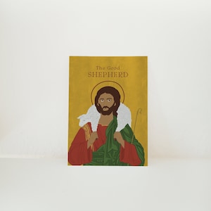 The Good Shepherd Icon 4x6 Card