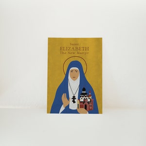 Saint Elizabeth the New Martyr Icon 4x6 Card