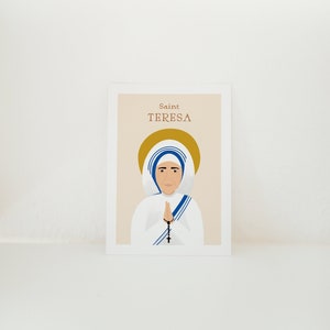 Saint Teresa Icon 4x6 Card