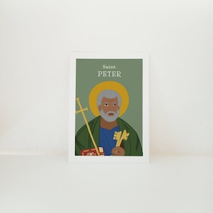 Saint Peter Icon 4x6 Card