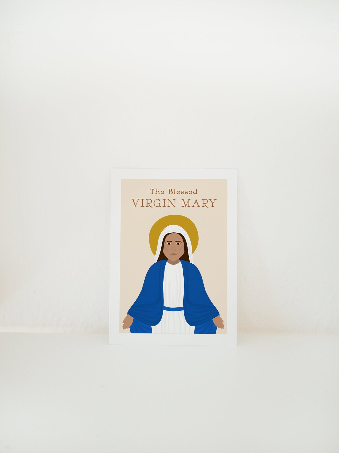 Blessed Virgin Mary Icon 4x6 Card - Etsy