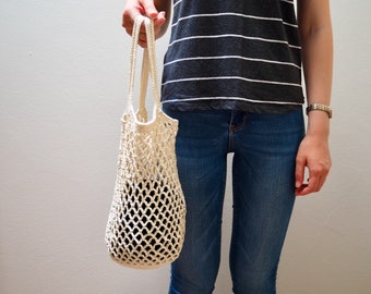 Cream Rustic Produce Bag (small)