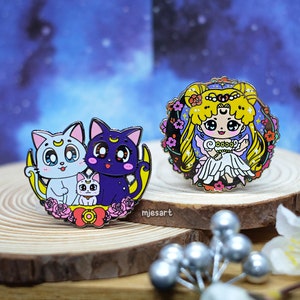 Sailor Moon Serenity I Luna I Artemis I  Diana I Cats Sailormoon I Usagi I PIN I Hard Enamel Pin